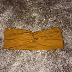 Mustard twist headband